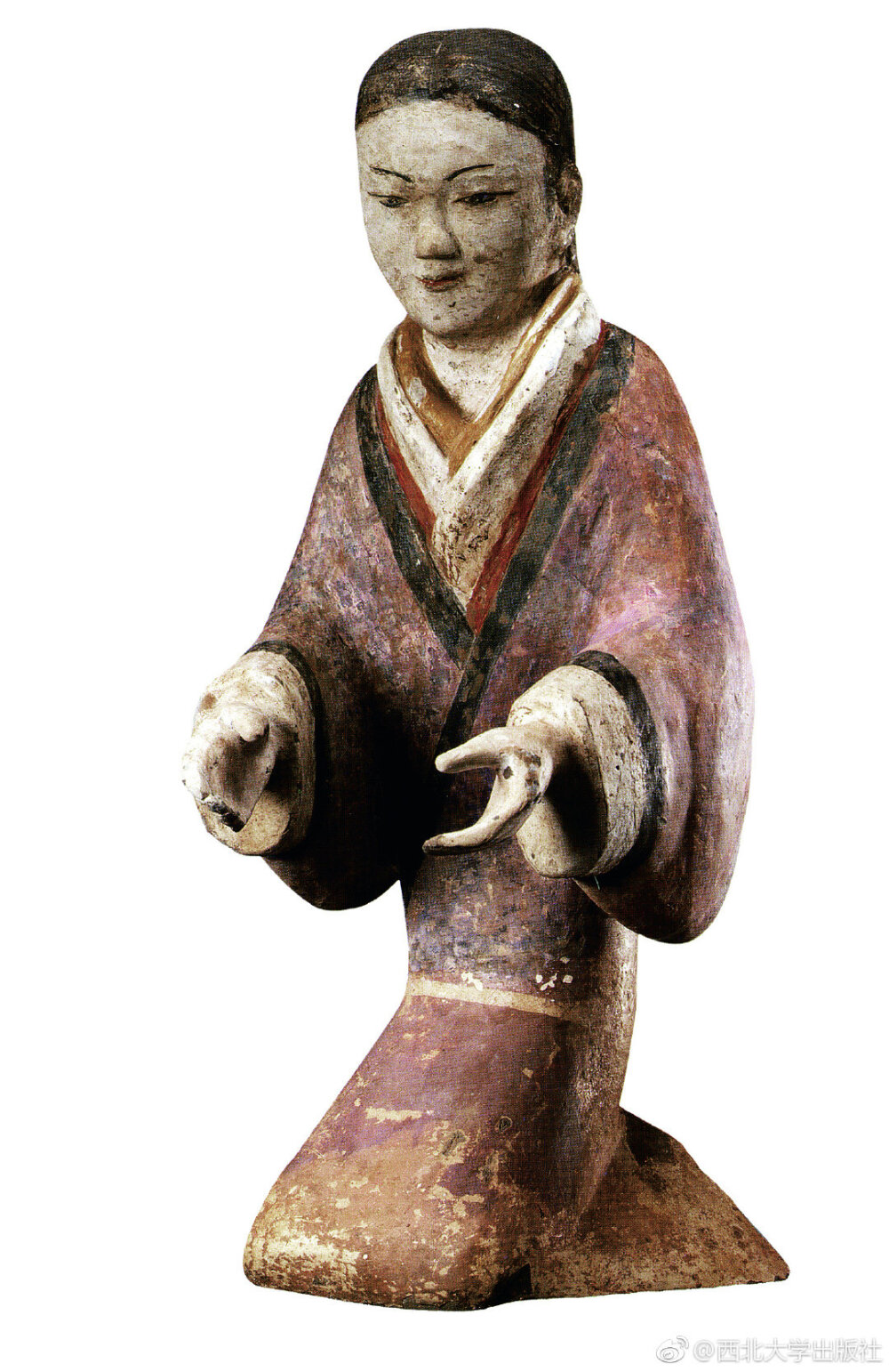 1.塑衣式粉彩拱手俑（西汉） 2.彩绘跽坐女陶俑（西汉） 3.塑衣式跽坐奏乐俑（西汉）
4.塑衣式持物紫服跽坐俑（西汉） 5.证件照（西汉） 6.彩绘跽坐女俑（西汉）
7.塑衣式粉彩仕女俑（西汉） 8.彩绘女俑（西汉） 9.裹头巾束腰女立俑（西汉）