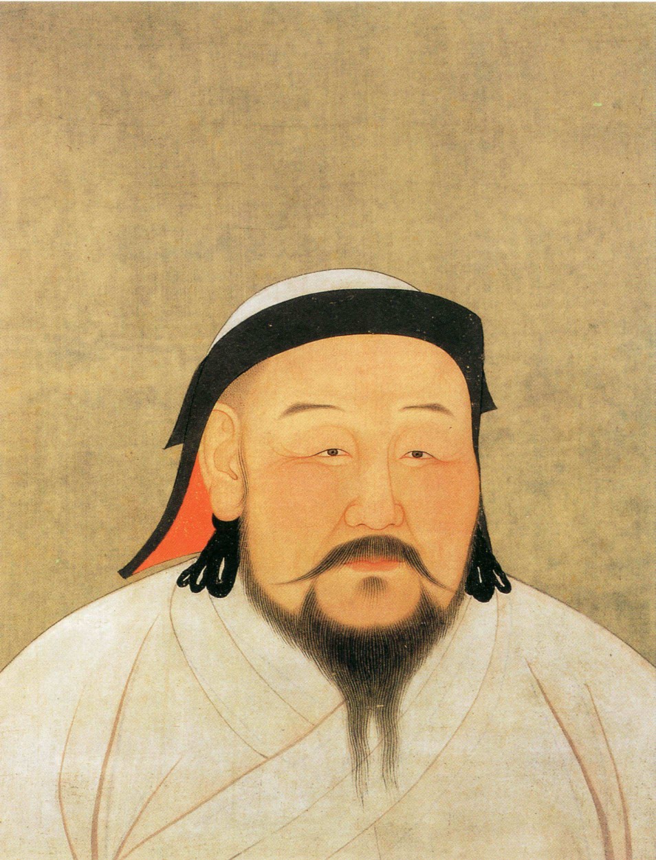 元世祖忽必烈像
孛儿只斤·忽必烈（1215年—1294年），即元世祖，蒙古族，政治家、军事家。监国托雷第四子，元宪宗蒙哥弟。大蒙古国的末代可汗，同时也是元朝的开国皇帝。蒙古尊号“薛禅汗”。