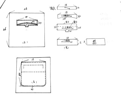 口袋款式图结构图