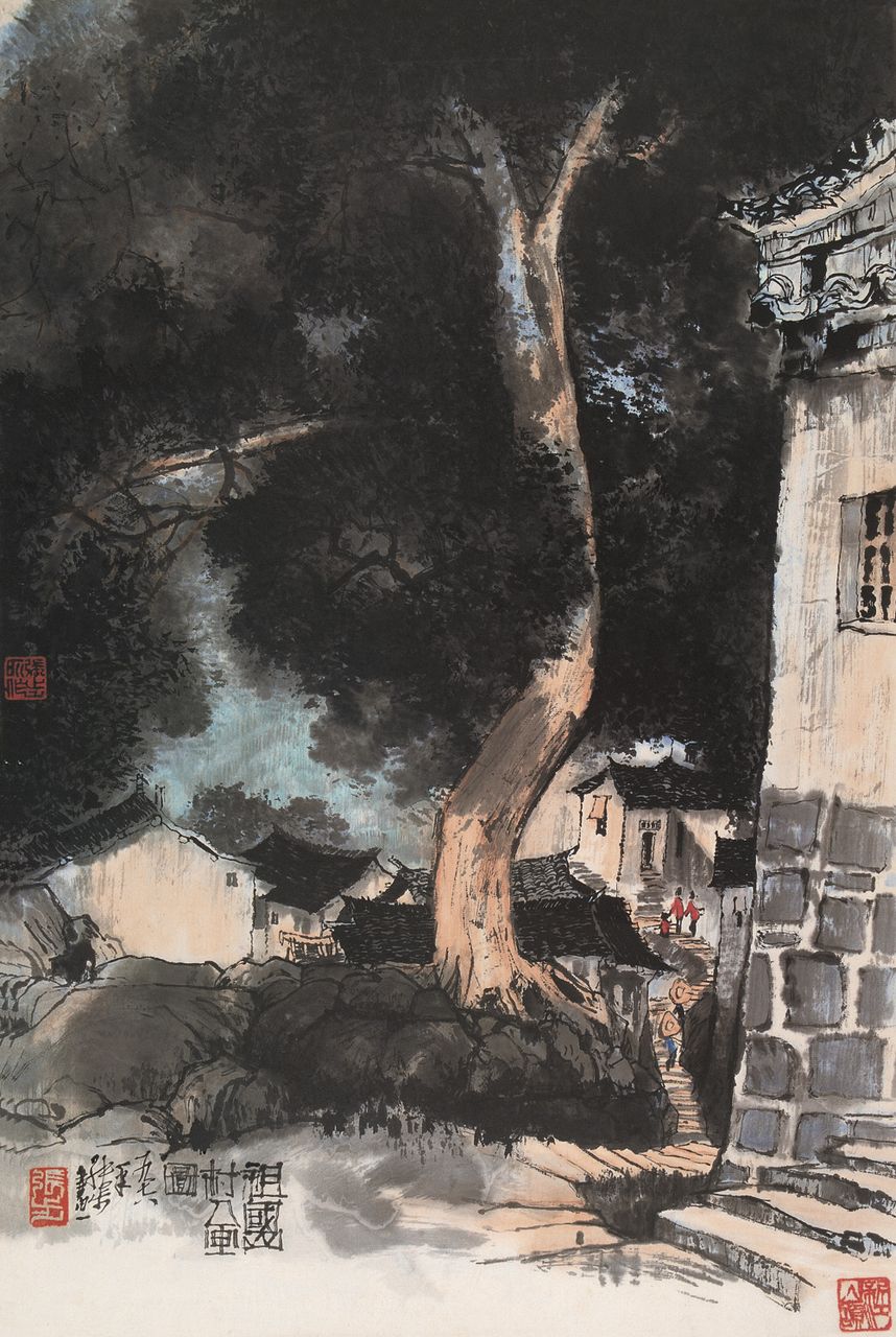 张步作品
张步，1958年进中央美术学院中国画系，从师李可染、蒋兆和、李苦禅、叶浅予等美术大师，1961年入该系山水画工作室，后又专门追随李可染先生学习山水画，跟随可染大师深入大自然写生和研修创作，成为少数几个入室弟子之一。1963年毕业后分配到工人日报社任美术编辑 。1975年调光明日报社任美术编辑组长 。1980年调北京画院，从事专门创作，现为一级美术师 。历任《工人日报》、《光明日报》美术编辑，《光明日报》美术编辑组组长，北京画院专业画家、副院长、中国河山画会第一任会长。旅居加拿大，为国际知名中国画家。