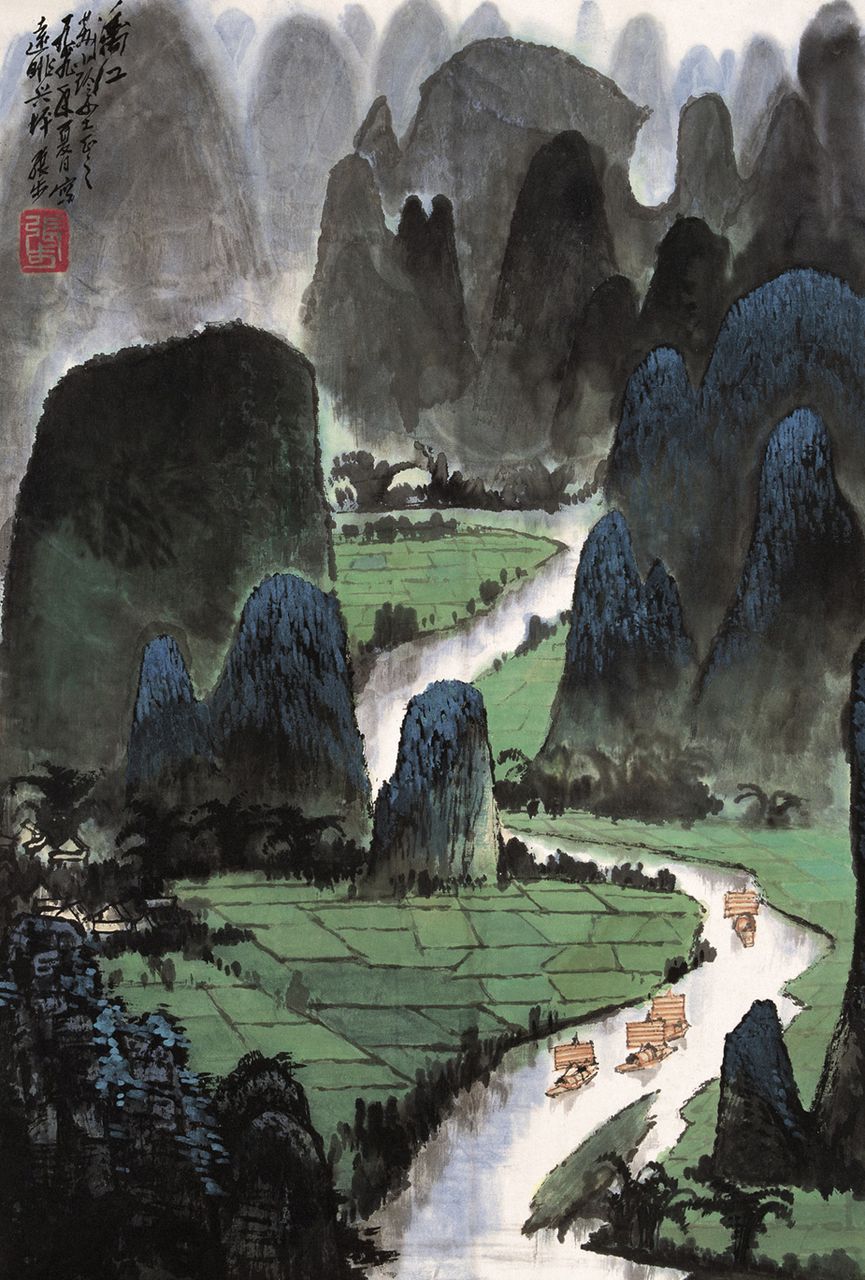 张步作品
张步，1958年进中央美术学院中国画系，从师李可染、蒋兆和、李苦禅、叶浅予等美术大师，1961年入该系山水画工作室，后又专门追随李可染先生学习山水画，跟随可染大师深入大自然写生和研修创作，成为少数几个入室弟子之一。1963年毕业后分配到工人日报社任美术编辑 。1975年调光明日报社任美术编辑组长 。1980年调北京画院，从事专门创作，现为一级美术师 。历任《工人日报》、《光明日报》美术编辑，《光明日报》美术编辑组组长，北京画院专业画家、副院长、中国河山画会第一任会长。旅居加拿大，为国际知名中国画家。