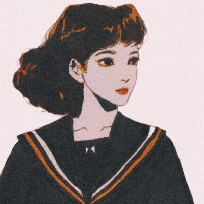 头像 动漫 插画 另类 独特 少女哇 画师：阿莘