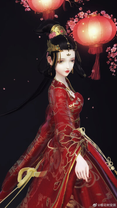 自微博@樱花树安琪