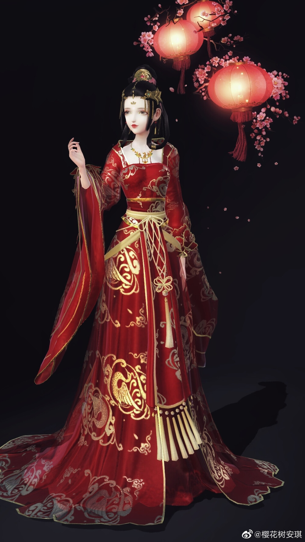 自微博@樱花树安琪