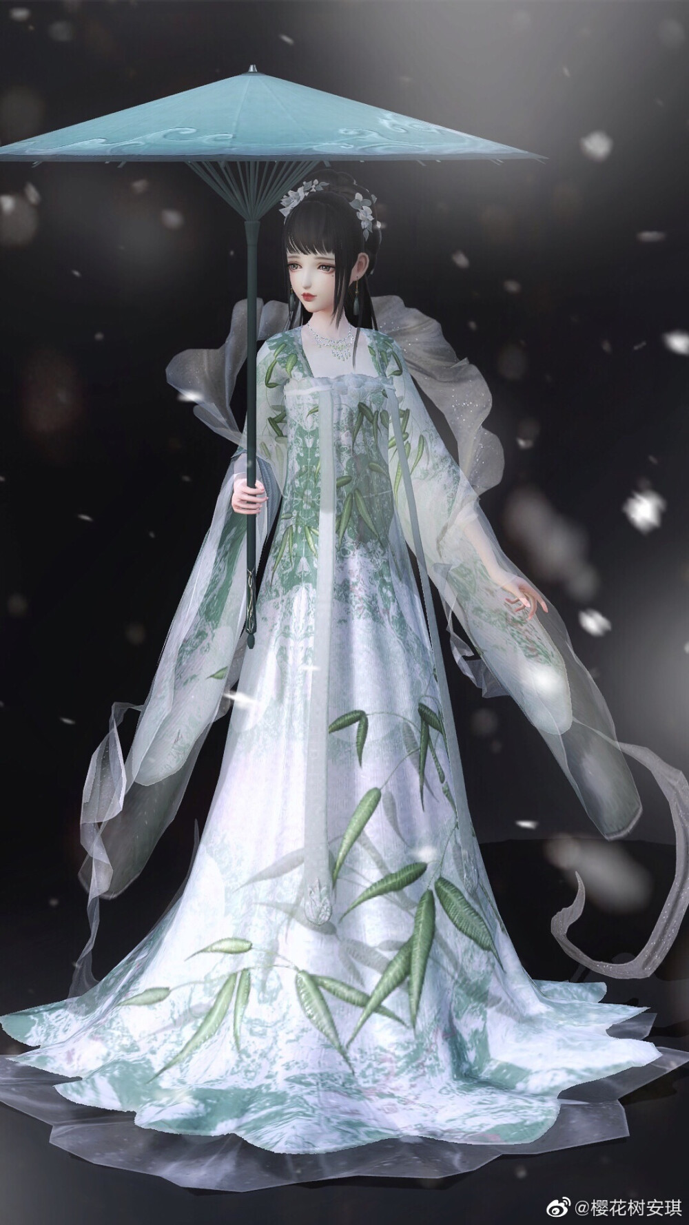 自微博@樱花树安琪