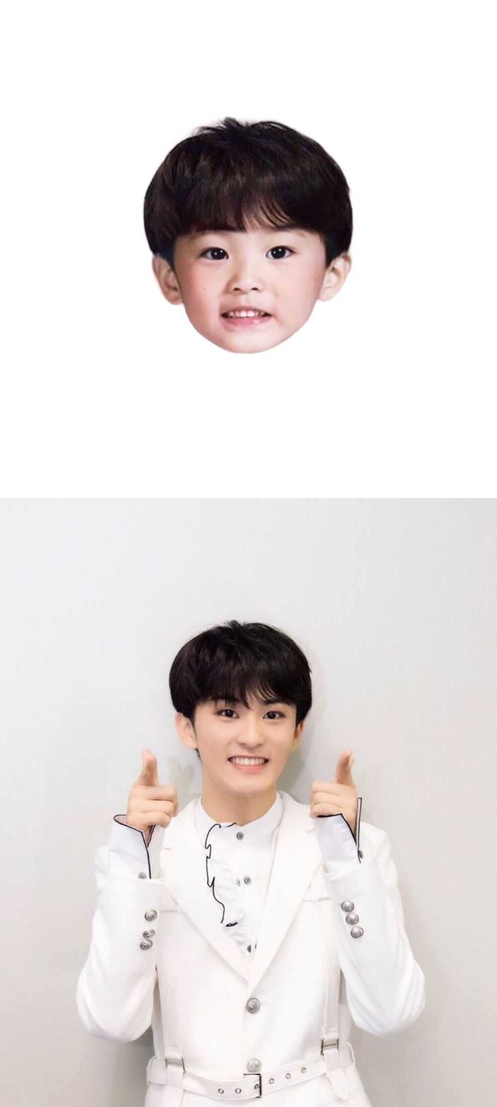 这么可爱的小孩是真实存在的吗TT。©wb。