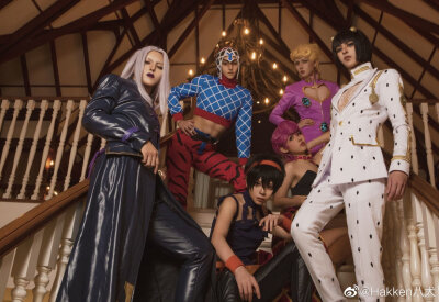 [cp]「始まりの Golden Wind」
#JOJO##jojo的奇妙冒险##cos#
黄金之风动画完结纪念⭐️
【Team Members | Cosplayers】
———————————————
Bruno Bucciarati | Hakken八犬（原Po）
Giorno Giovanna …