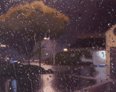 灼灼其华--美国超写实画家 Gregory Thielker
虽是雨景，却让人感到温暖