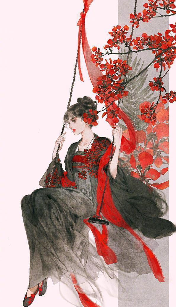 前三张源自@晗旭
后六张，暂不知，想知道是哪位画家的作品。