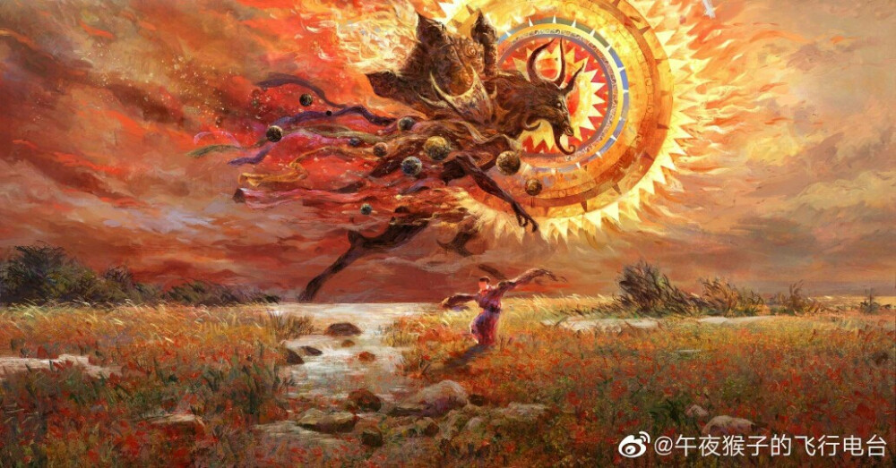 插画师安利：午夜猴子，图源见水印，收图可以关注一下作者微博哦！超棒的但不火的画师，我很喜欢的画风！