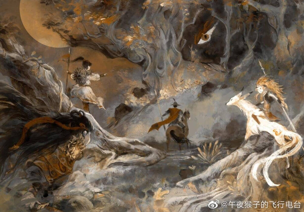 画师推荐：午夜猴子，收图可以康康画师微博哦！我很喜欢的画师，好看不火系列。