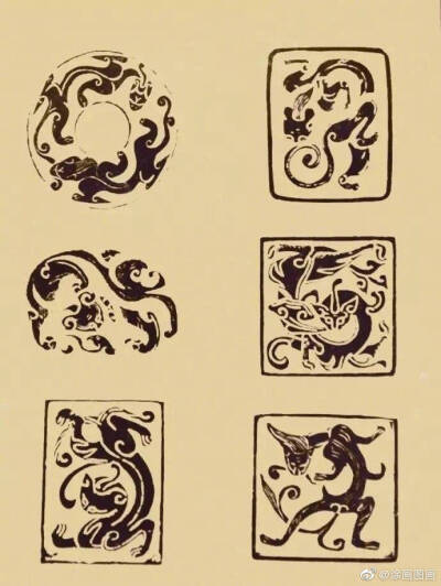 中国传统草木禽兽纹样