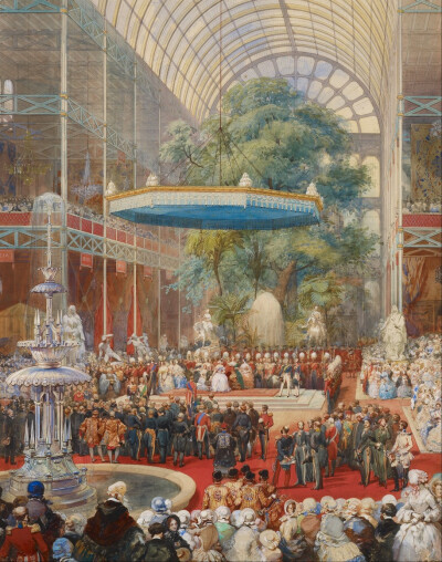 Eugène Louis Lami - Opening of the Great Exhibition, 1 May 1851