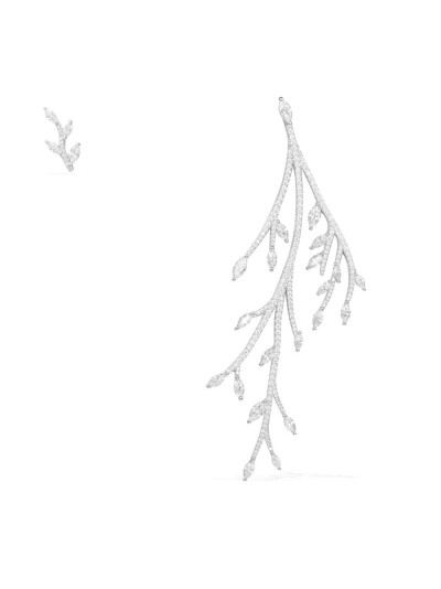 APM Monaco钻石白金耳饰