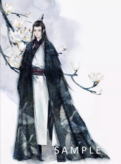 （古风美男）绘师：百里花行
