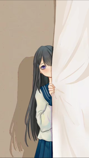 插画 少女