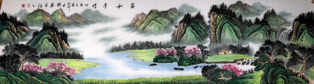 崔大野老师作品 《暮和景明》
1968年出生于河南，自由酷爱书画，曾在广州美术学院进修。山东省文联委员、现为日照市美协会员、山东省美协花鸟画艺委会理事、山东省中国画学会理事。