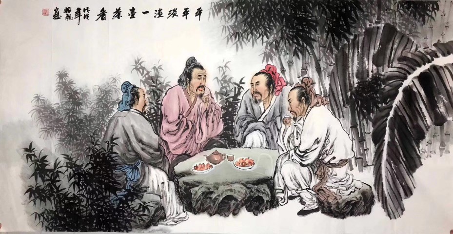 王‌同海老师作品
山东‌菏泽‌人，字鲁石，‌云水‌堂主‌人，中国当‌代实‌力派画家，中‌国‌美术家协会‌山‌东分会会员，‌中‌国书画家‌协会会员，‌牡丹‌文化艺术‌研究会，‌常务‌副会长，‌孙膑‌文化研究会‌理事，职‌业画家。