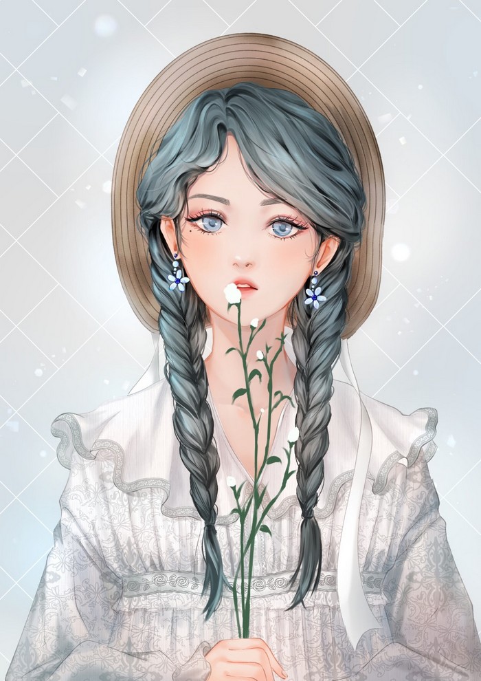 少女 插画 韩国画师ponggyung作品