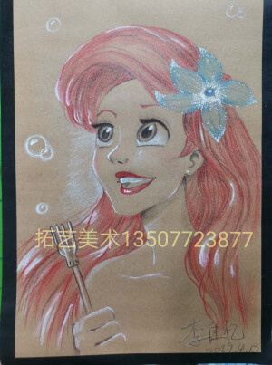 线描彩铅作品(3—4年级同学画)