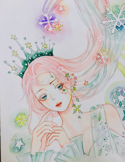 水彩画
作者森眠子