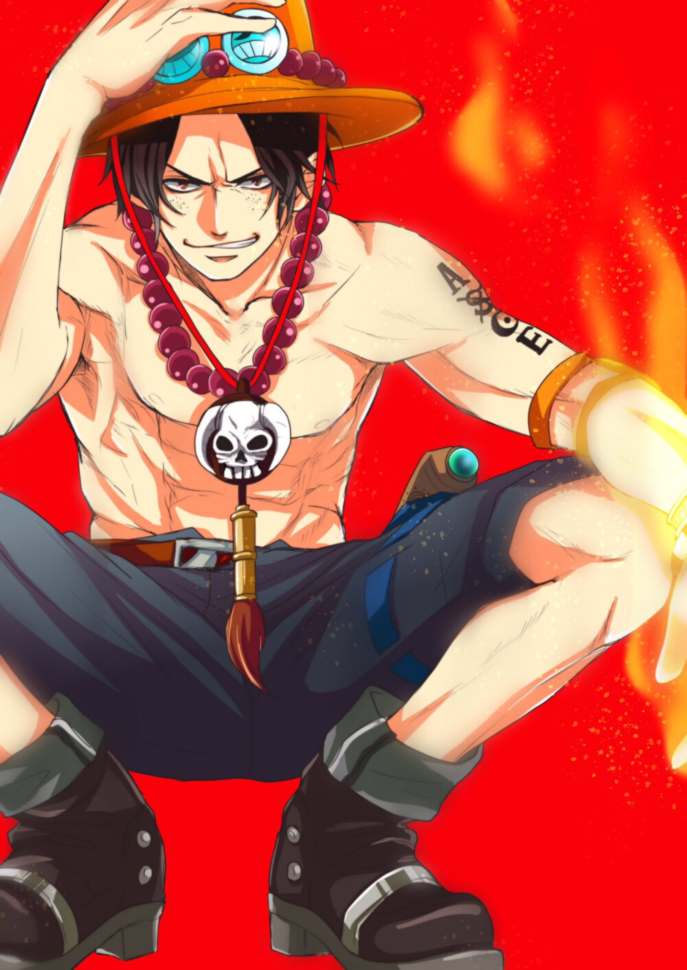 图源cr.logo.海贼王，One Piece.波特卡斯•D•艾斯，ACE