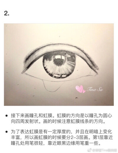 【超详细教程】
教你如何用一支笔 征服一只眼睛
#手绘插画教程#（作者：@跟着Tina画美国 ） ​