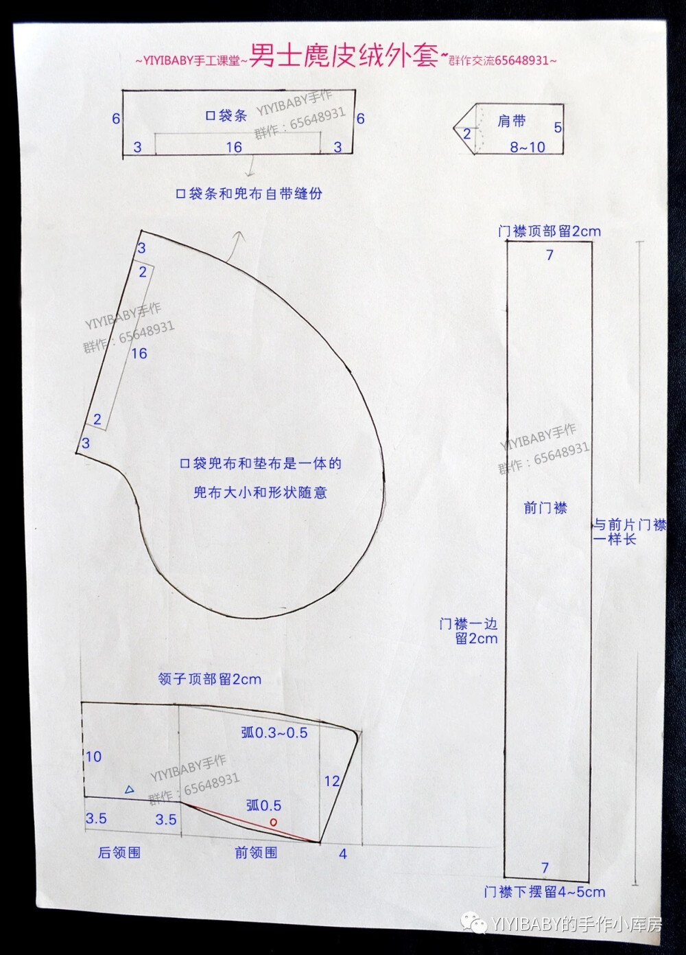 男装打版纸样