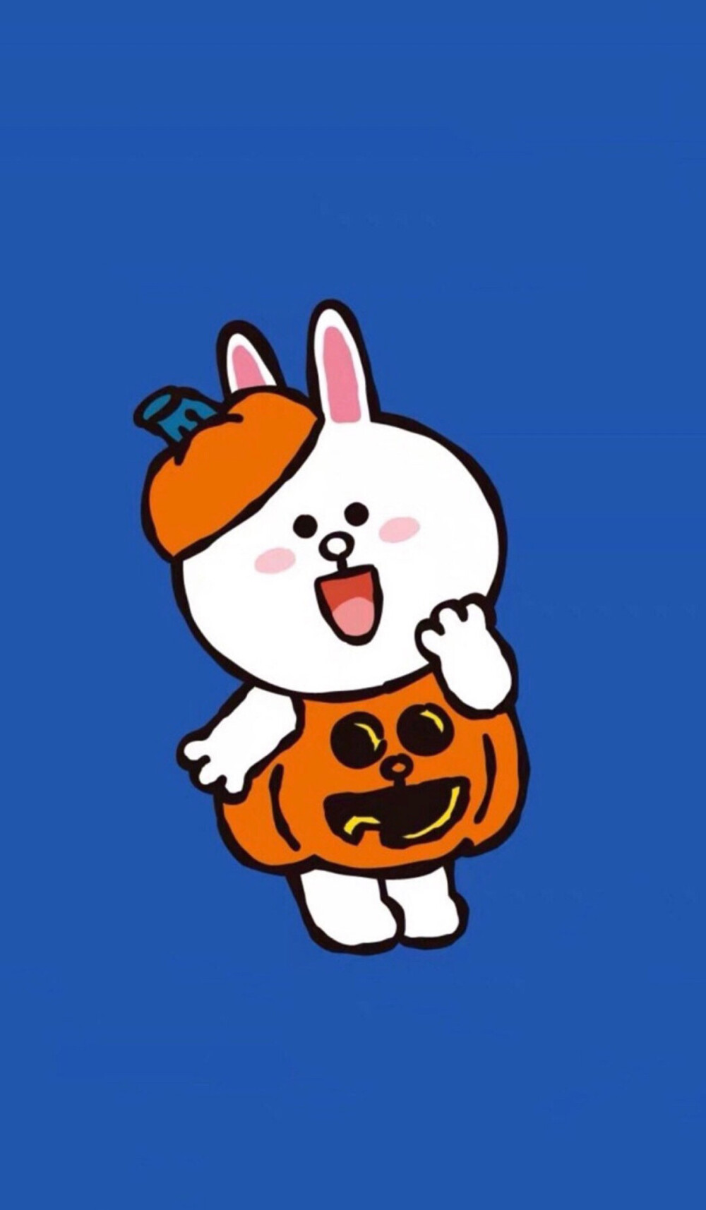 LINE friend可妮兔 万圣节 情侣壁纸 卡通可爱