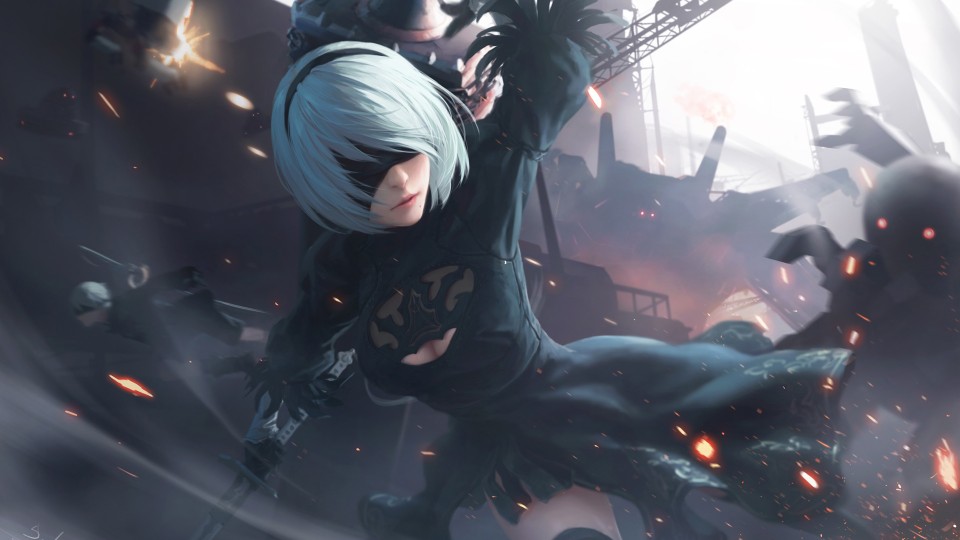 尼尔机械纪元：高清电脑壁纸
2B❤️