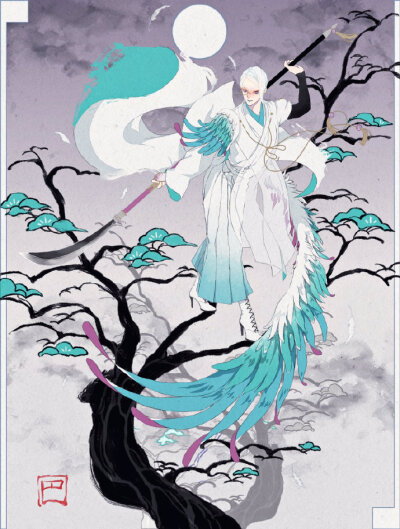 刀剑乱舞 | 这组水墨风的刀剑男士太好看了( ω ) （twi：o__peke） 