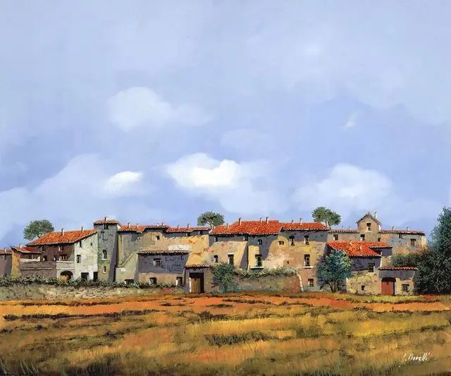 意大利艺术家 Guido Borelli 圭多博雷利 的精品油画