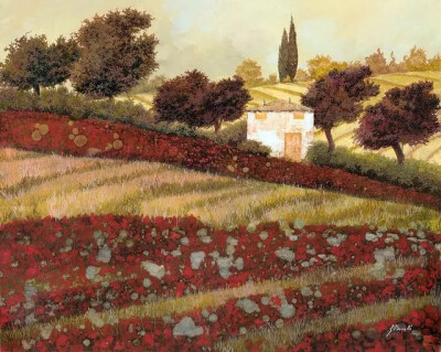 意大利艺术家 Guido Borelli 圭多博雷利 的精品油画