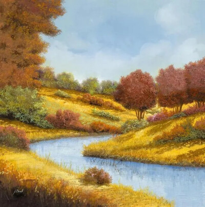 意大利艺术家 Guido Borelli 圭多博雷利 的精品油画