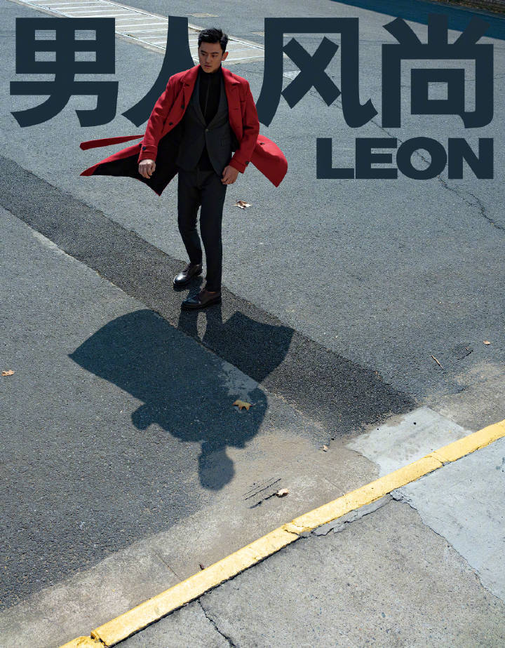 宁泽涛《男人风尚LEON》十一月刊封面大片，“时光正好” 西装大衣，好一派型男风范.