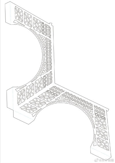 埃菲尔铁塔纸雕