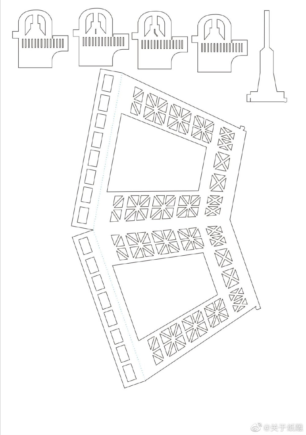 埃菲尔铁塔纸雕