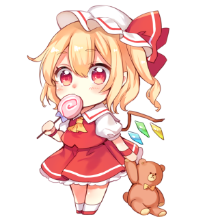 フランちゃんグッズ絵
芙兰朵露斯卡蕾特
作者推荐pid=5209859
东方project