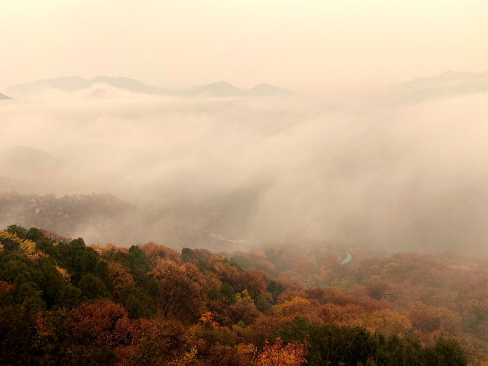 八达岭长城的秋天