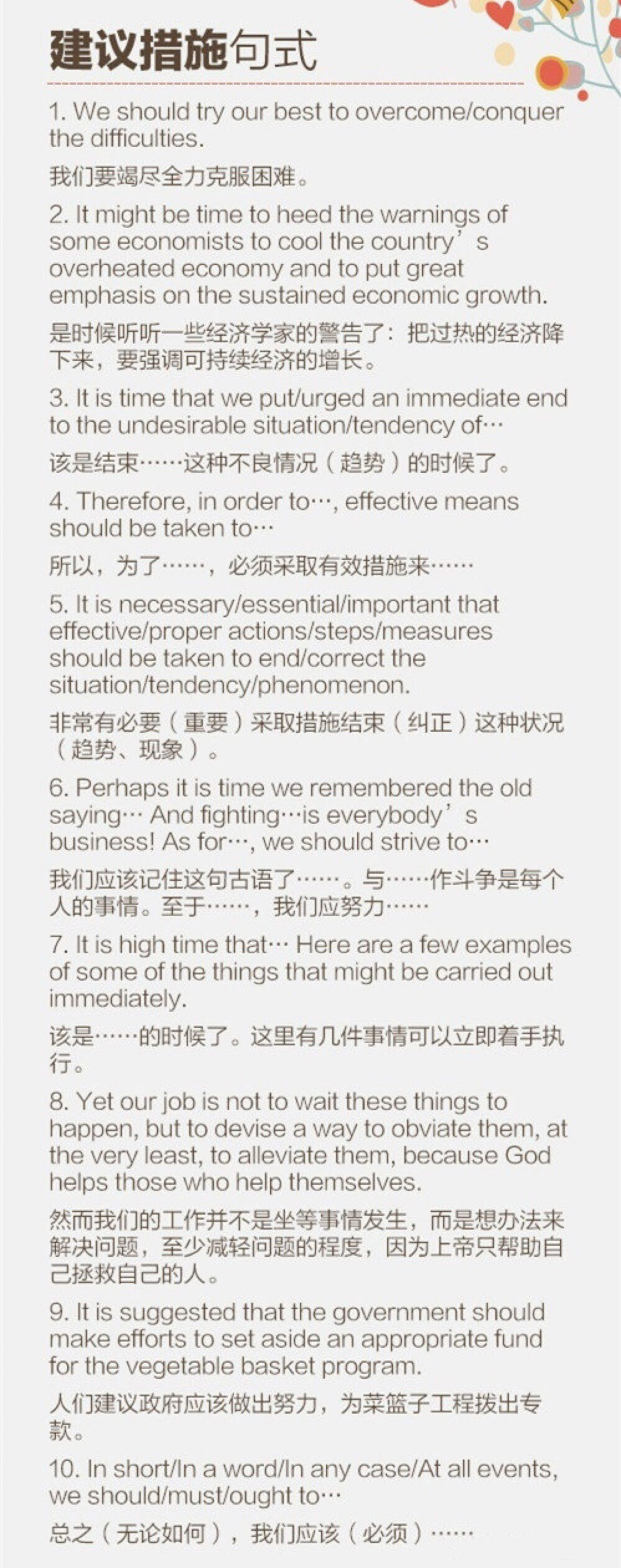 【英语作文加分表达】开头、过渡、承接、结尾等各类句式，学生党、考研党都可以收藏下来，多练多用，效果明显！ ​