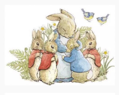 “Once upon a time, there were four little Rabbits, and their names were Flopsy, Mopsy, Cotton-tail and Peter.”
/彼得兔
by 英国 碧雅翠丝·波特小姐 ​​​