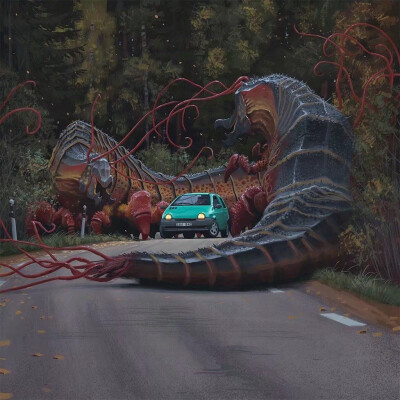 废土世界——
生化 Things from the Flood丨Simon Stålenhag ​​​