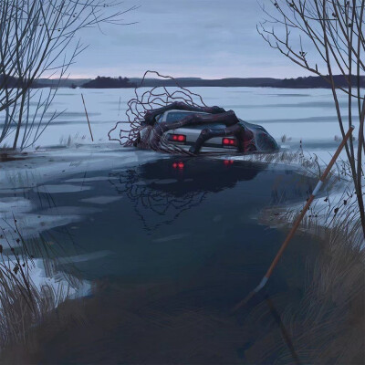 废土世界——
生化 Things from the Flood丨Simon Stålenhag ​​​