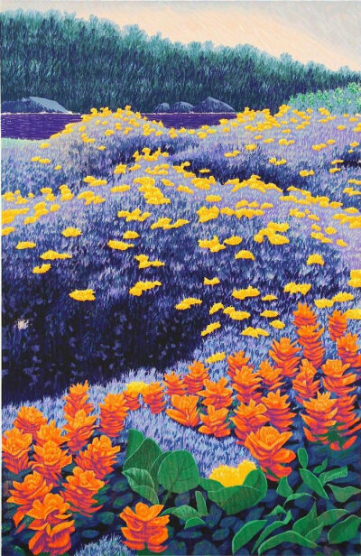 山花烂漫 ~ 画家gordon mortensen版画作品欣赏