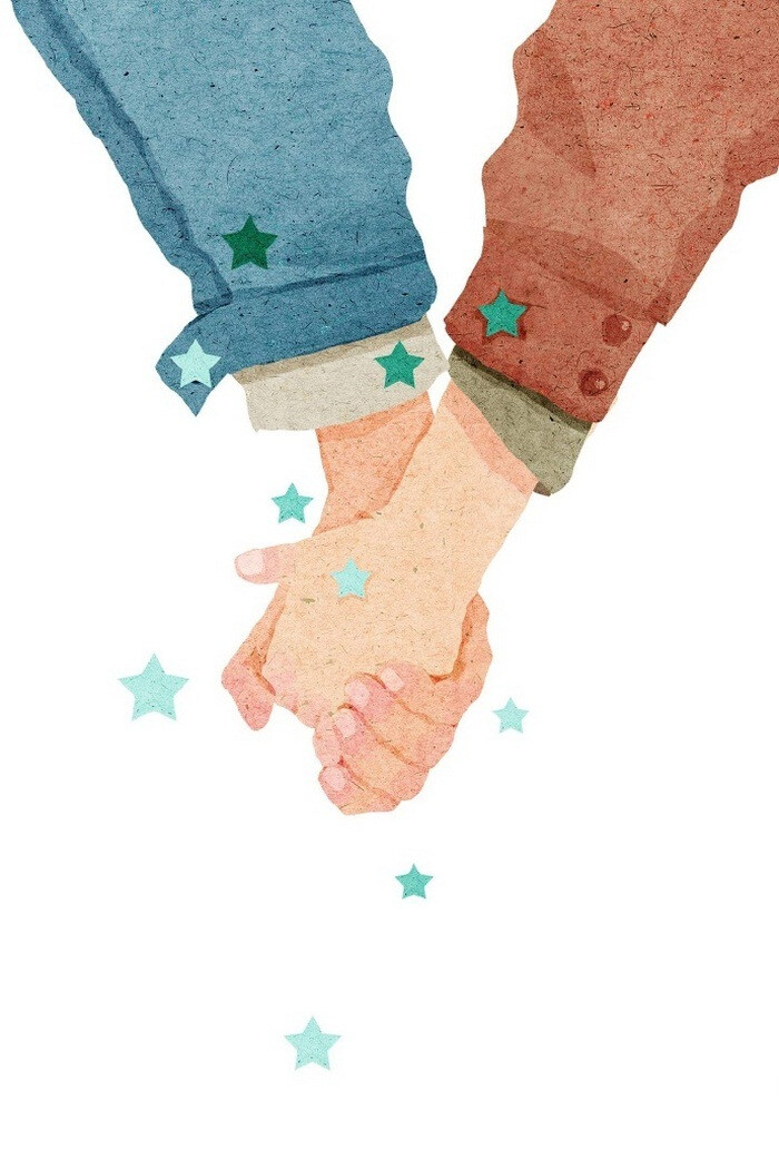 hand in hand ~ 插画 By_ xuan loc xuan