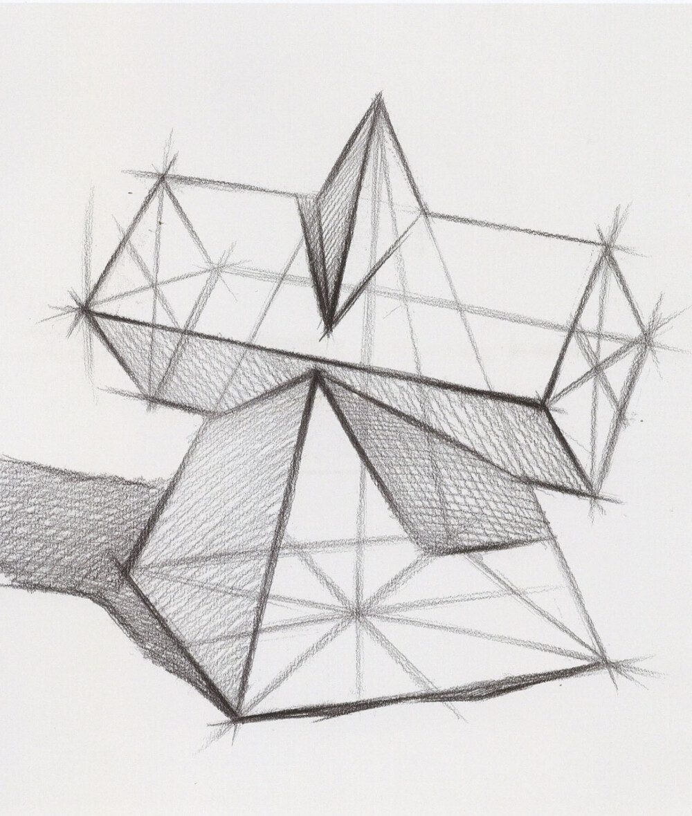 素描石膏结构画