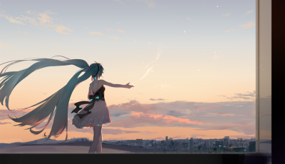 #初音未来# 天空的交响曲 画师：SanMuYYB