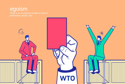 【更多点头像】创意手绘扁平国际贸易争端保护主义地缘经济插画海报设计素材