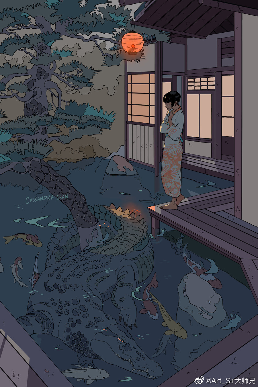 [cp]动物与人的森林之城｜插画师 Cassandra Jean ​