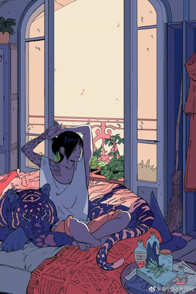 [cp]动物与人的森林之城｜插画师 Cassandra Jean ​